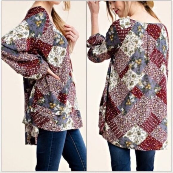 Patchwork Peasant Top  - Picture 3 of 3